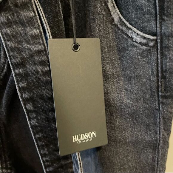 HUDSON | Remi High Rise Paperbag Straight in Color BLACK - Picture 11 of 16